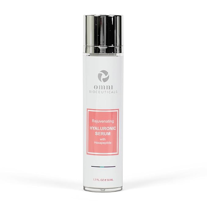 Omni Bioceuticals Rejuvenating Hyaluronic Serum with Hexapeptides, 50ml