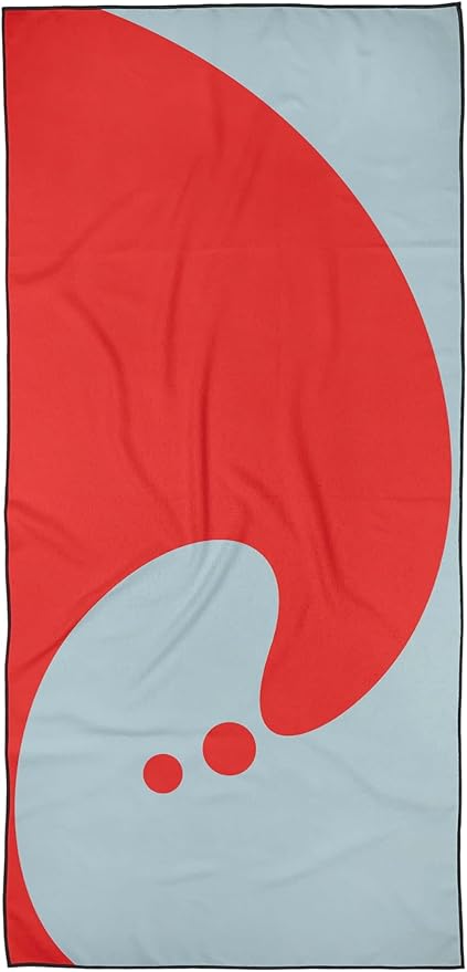 GEOMETRY Micro-Loop Beach Towel – Spring & Summer Collection – Quick-Dry, Sand-Resistant, Ultra-Absorbent Compact Towel for Beach, Pool & Travel (Tidal)
