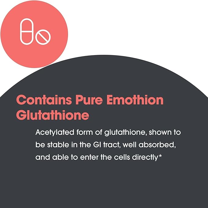 Allergy Research Group Acetyl-Glutathione - S-Acetyl-L-Glutathione, Well Absorbed, Immune Support, 100 mg Supplement, Hypoallergenic, Scored Tablets - 60 Count