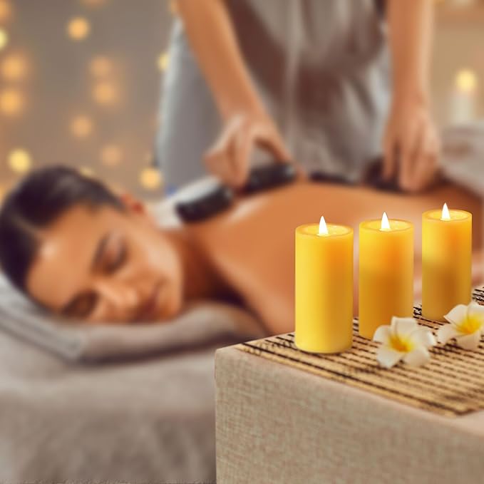 8 Pack Natural Beeswax Pillar Candles,100% Pure Beeswax Candles-280 Hours Long Burning,Unscented Bees Wax Candle for Home,Prayer,Emergency,Dripless Smokeless Organic Bees Wax Candle