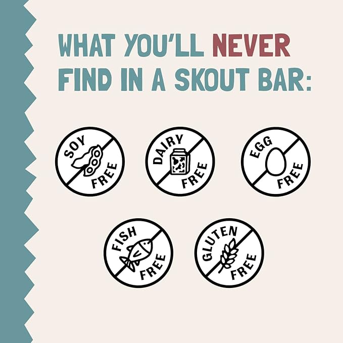 Skout Organic Plant-Based Protein Bars Variety Pack (12 Pack) 3 Flavors - 10g Protein - Vegan Protein Bars - Only 6 Ingredients Or Less - Easy Snack - Gluten, Dairy, Grain & Soy Free