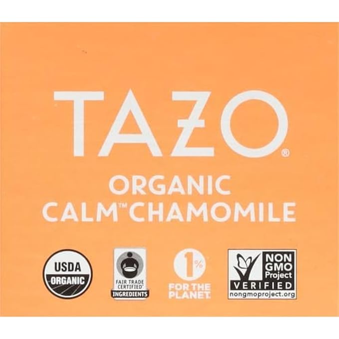 TAZO Calm Chamomile Herbal Tea Bags, Caffeine Free Blend, 16 Total Tea Bags