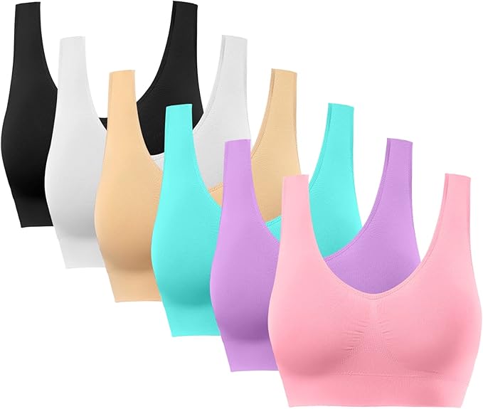 BESTENA Sports Bras for Women, Seamless Comfortable Yoga Bra with Removable Pads