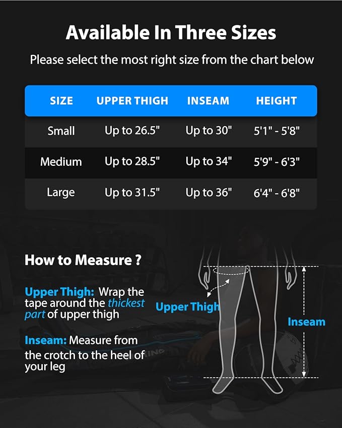 FIT KING Upgraded Full Leg Compression Massager Boots, Professional Air Compression Recovery System for Circulation & Fast Athlete Recovery, Cordless Rechargeable Recovery Boots (Small)
