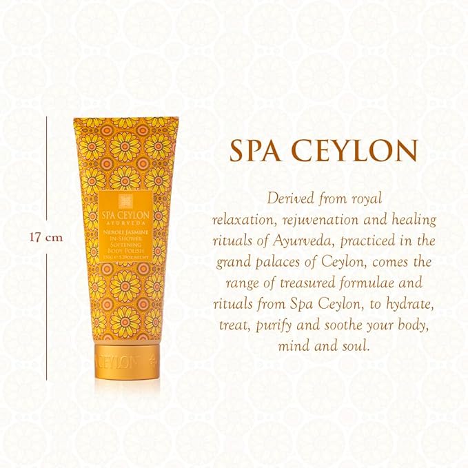 SPA CEYLON Neroli Jasmine In-Shower Softening Body Polish | Exfoliating Shower Scrub | Skin Smoothing Treatment