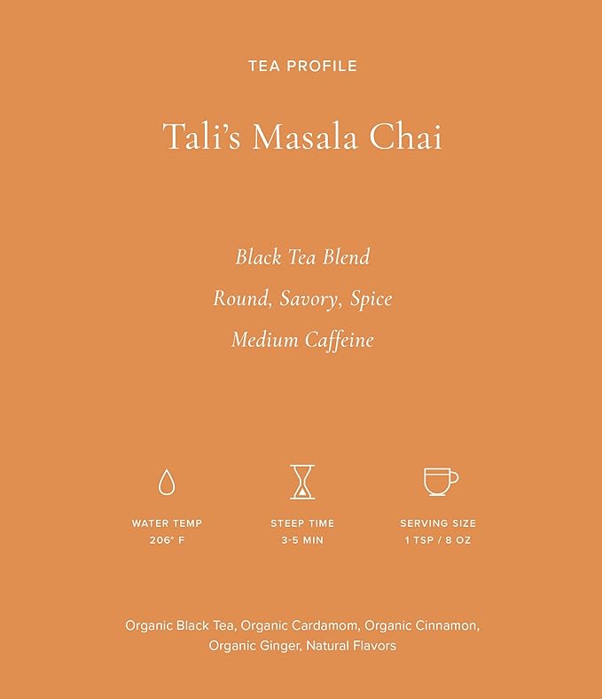 Art of Tea | Tali's Masala Chai 3oz | Artisan Loose Leaf Tea Tin