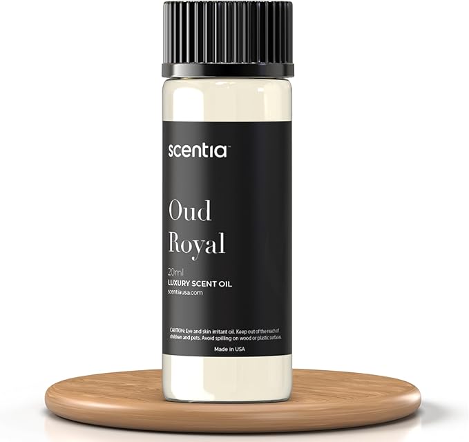 Oud Royal Hotel Diffuser Oil 20 ml | Oud Royal for Scent Diffuser | Luxurious Aroma, Niche Scent, Cardamom, Rosewood & Oud | 20ml Aromatherapy Fragrance