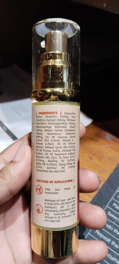 ROOTS AND HERBS Ayurvedic Fountain Of Youth Face Serum Or Moisturizer for Men & Women - (30ml/1.01oz)