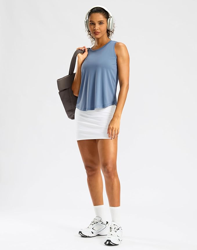 G Gradual Workout Tank Top for Women Sleeveless Athletic Yoga Tops High Neck Quick Dry Running Tennis Sports Shirts for Women