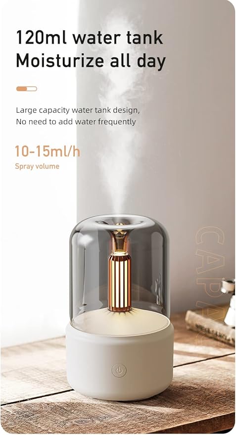 Upgraded Scent Diffuser, Aromatherapy, Humidifier Diffuser and Air Freshener for Home and Office (White)