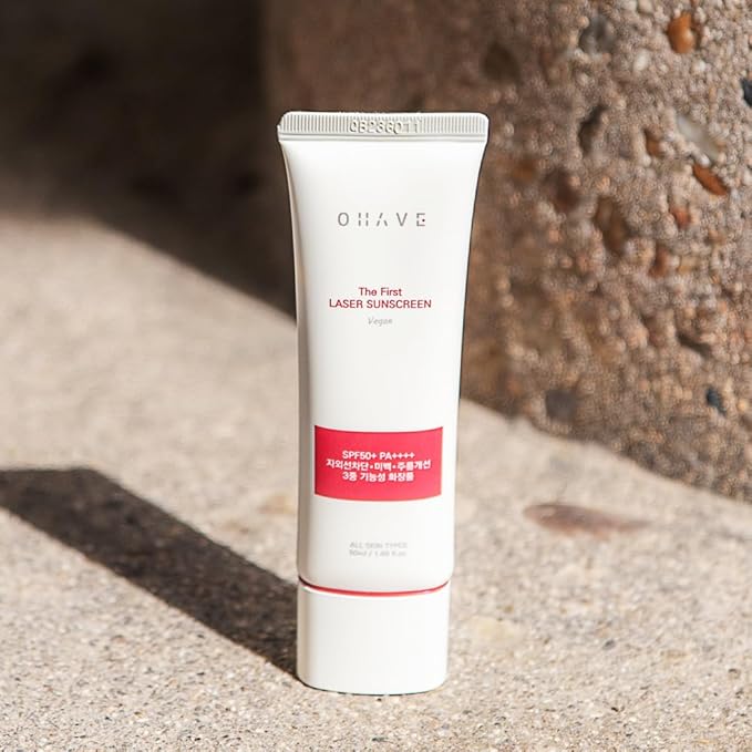 OHAVE Sunscreen SPF 50+ PA++++ Broad Spectrum Sunblock | Lightweight, Non-Greasy & Water-Resistant | Moisturizing UV Protection for Face & Body | UVA/UVB Defense | For Sensitive & All Skin Types