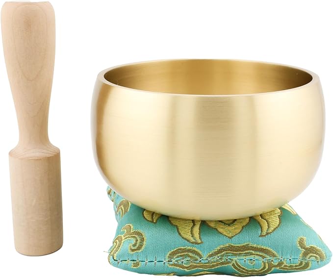 Tibetan Singing Bowl Set – 4-Inch BeMindful Sound Bowl for Meditation, Calm & Stress Relief | Designed for Tapping & Singing – Pure Resonance for Sound Healing, Yoga & Mindfulness – by CircleUp