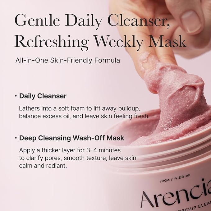 Fresh Rosehip Rice Mochi Cleanser