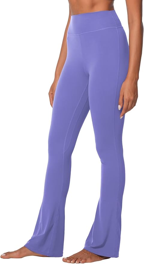 Sunzel High Waist Mini Flared Leggings for Women, Tummy Control Casual Flare Yoga Pants for Yoga Workout Gym