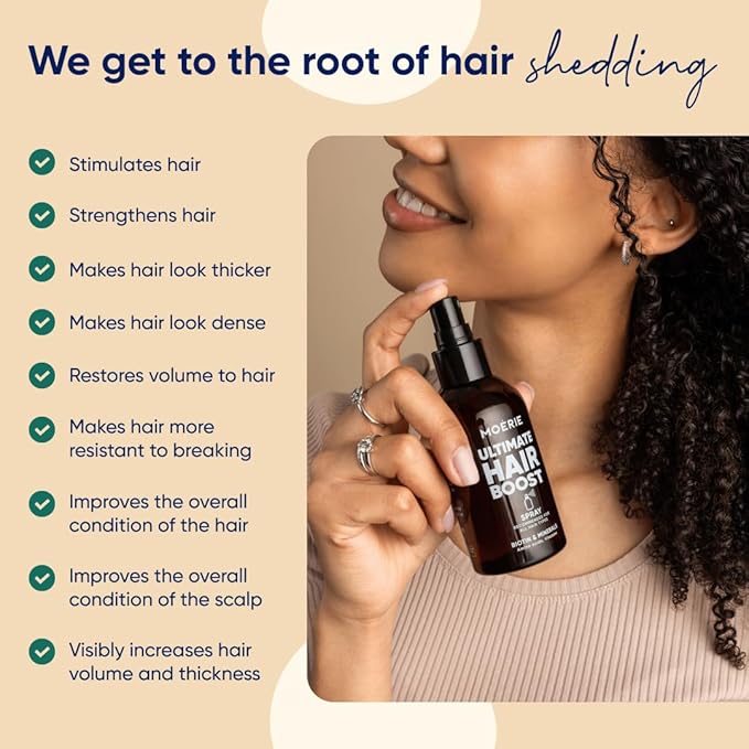 Moerie Ultimate Hair Boost Spray, Fresh Scent - 5.07 Fl. Oz (Packaging may vary)