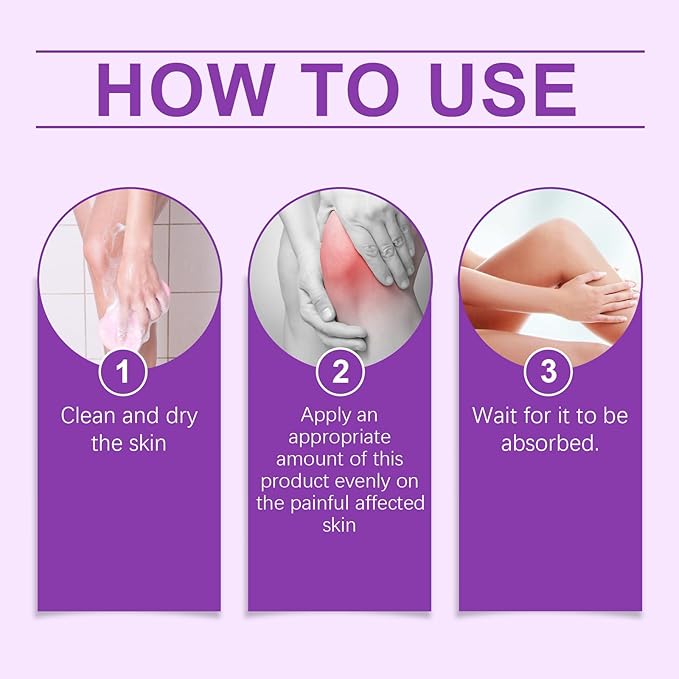 Soothing Relief Massage Gel, Joint Gel Purple Gel Soothes for Knees, Lumbar, Neck, Hands,Feet and Joint Activities Throughout.(100g)