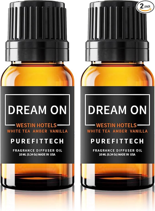 Hotel Diffuser Oil Dream On Inspired by The Westin Hotel Scent,Hotel Essential Oils for Home,Office, Spa,2 Pack 10 mL,0.34 fl oz Hotel Collection Diffuser Oil for Diffusers & Humidifiers,Made in USA