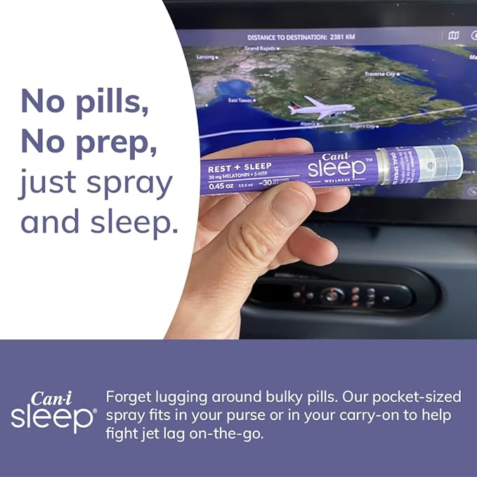 Sleep Faster & Longer: Oral Sleep Spray for Night Shift Workers, EMS, Nurses who Need to Adjust to Shift Changes and Sleep routines. Can-i Sleep Supplement - 90 Servings
