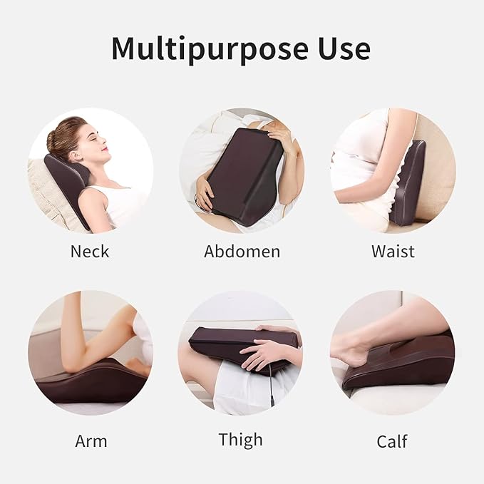 Back Massager Neck Massager with Heat, Shiatsu Massage Pillow for Pain Relief, Massagers for Neck and Back, Shoulder, Leg, Christmas Gifts for Men Women Mom Dad