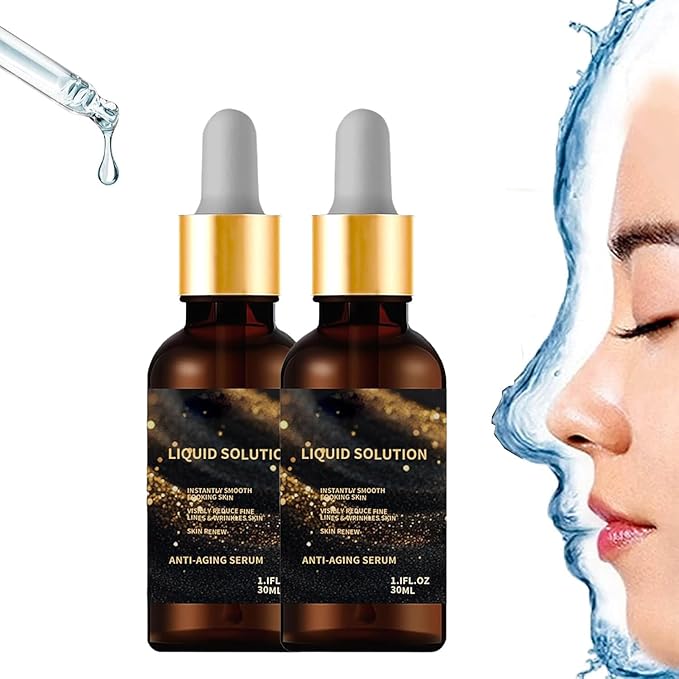 Olavita Face Serum, Liquid Solution anti Aging Serum, Vitamin C & E, Anti Aging Face Tightening, Boost Skin Collagen, Reduce Wrinkles & Plump Skin. 3pcs