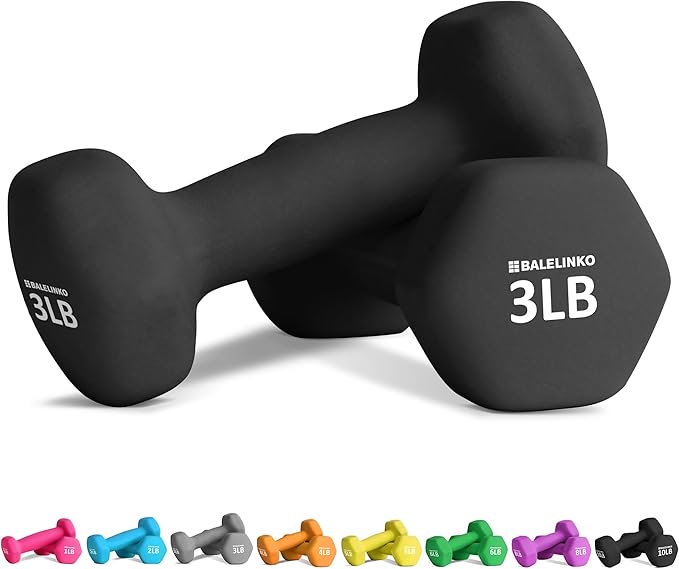 Balelinko Home Gym Equipment Workouts Strength Training Weight Loss Pilates Weights Yoga Sets Weights for Women, Men, Seniors and Youth