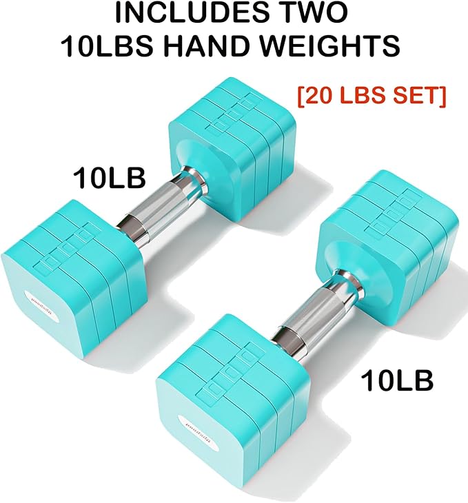 15LB 20LB 40LB 50LB Adjustable Dumbbell Set Free Weights Dumbbells Set for Women Men Hand Weights Sets Adjust Dumbbell Weight Sets for Home Gym Exercise Workout Strength Training Equipments