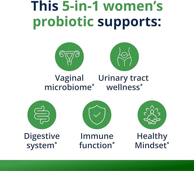 Metagenics UltraFlora Complete Women's Probiotic - Shelf-Stable 5-in-1 Multi-Benefit Formula for Digestive, Immune, Vaginal, Urogenital & Microbiome Health* - 30 Capsules