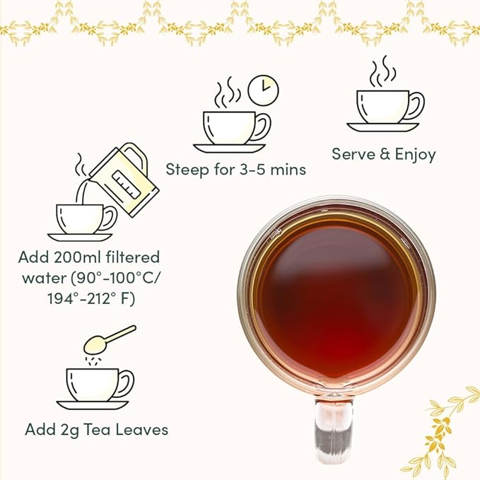 VAHDAM, Glow - Diwali Gifts of Assorted Tea Gift Sets (6 Loose Leaf Tea) Tin Caddy Presentation Box | Gluten Free, Non GMO | Diwali Gifts 2025 for friends and family