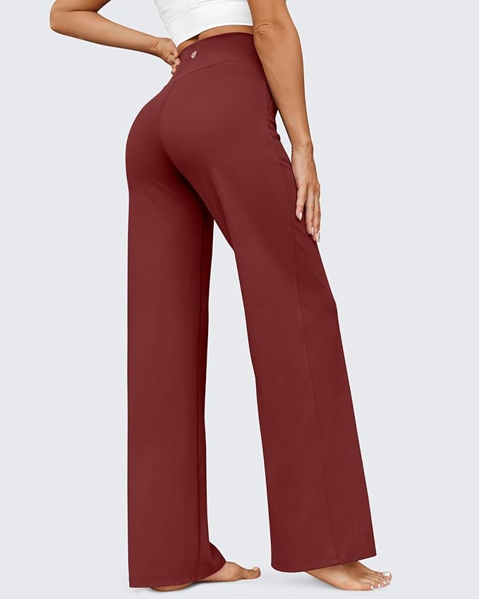 G4Free EverGoing Wide Leg Pants for Women Yoga Pants High Waist Sweatpants with Pockets Stretch Lounge Pants Comfy