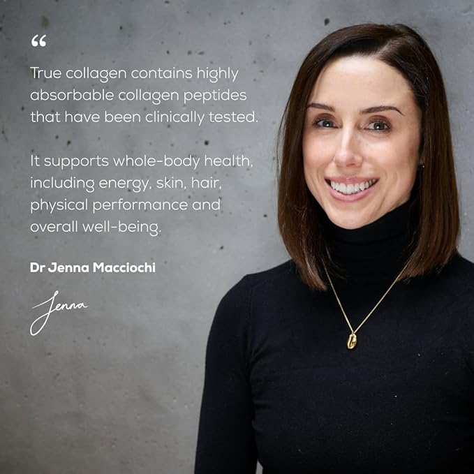 True Collagen Peptides - Premium Bovine Collagen Powder, Type I - Supports Skin Hair & Joints - 7.05oz Jar - 1 Month Supply