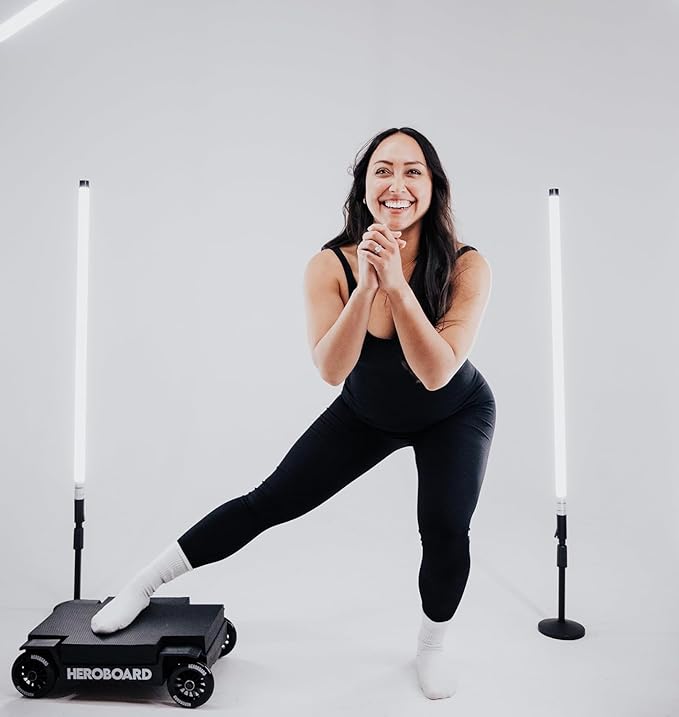 Portable Pilates Board | Patented Design Abdominal Exercise Trainer & Core Strength Workout Board - Compact Mini Pilates Reformer & Exercise Board For Mobility & Home Workouts