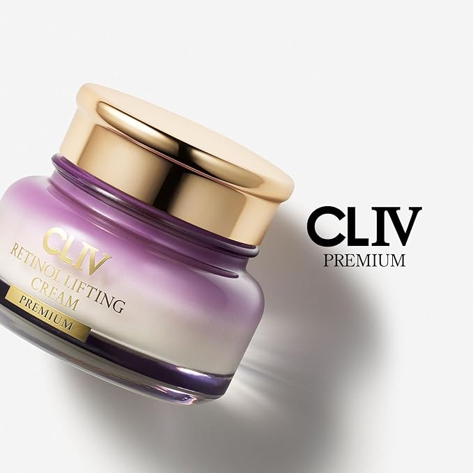 CLIV Retinol Lifting Cream – Korean Skincare Firming Moisturizer with 73% Collagen Solution & Retinol – Hydrating Face Cream for Skin Texture & Resilience – 1.69 fl oz (50ml)