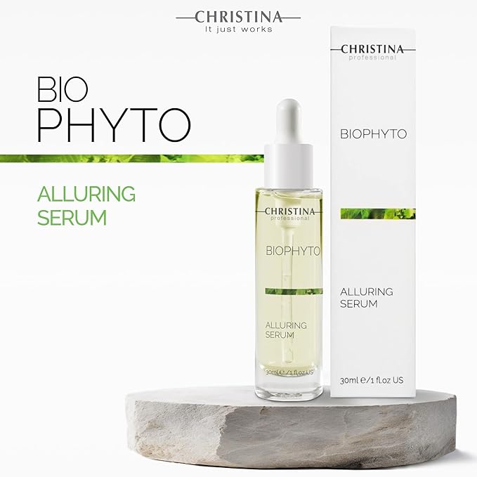 Christina Biophyto Alluring Anti-Aging Serum - 30ml - Vitamin C serum with HA & Echinacea for a Luminous Skin & Glow - Anti Wrinkle Serum for Combination, Dry, Normal, Oily & Sensitive Skin