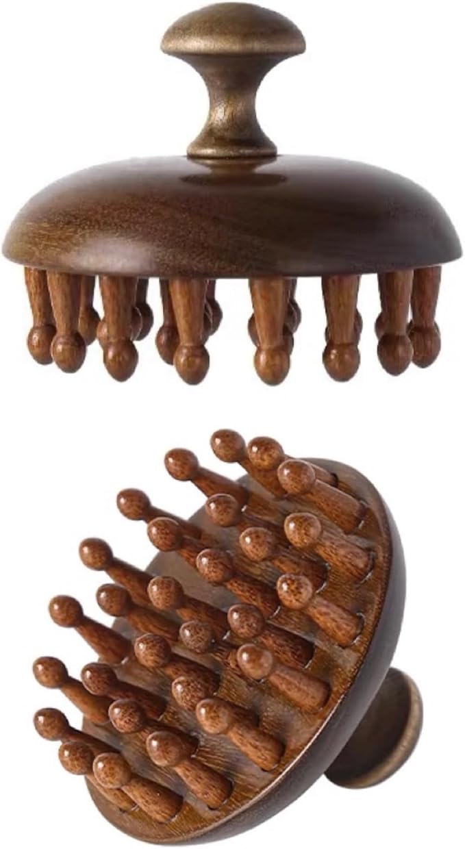 Wooden Scalp Massager|Bamboo Brush for Hair Growth|Wooden Hair Brush|Body Massage Tool
