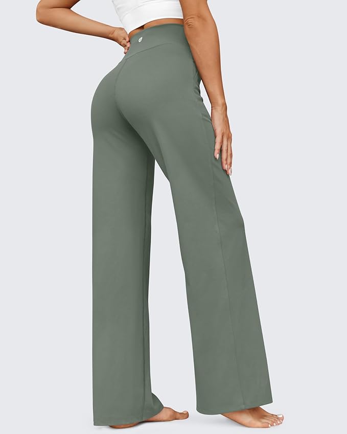 G4Free EverGoing Wide Leg Pants for Women Yoga Pants High Waist Sweatpants with Pockets Stretch Lounge Pants Comfy