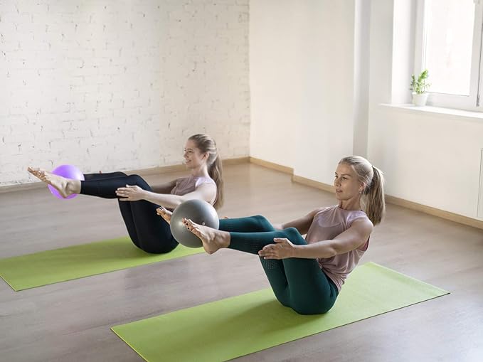 Small Exercise Ball for Between Knees, 6 inch Pilates Ball with Pump, Mini Yoga Core Ball Physical Therapy