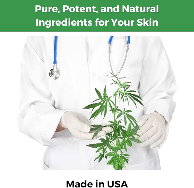 Medical Miracles Hemp Relief Cream - May Help with Neuropathy, Muscles, Joints, Neck, Back, Elbows, Hands, Feet, and Knees - Proudly Made in USA (6000mg) New 4 OZ Size.
