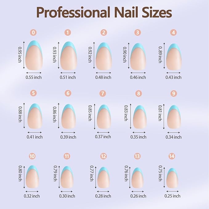 Misssix XBASICTIPS French Tip Press On Nails, 150Pcs French Gel Nail Tips Medium Almond, Soft Gel Pre-shaped No Need to File 3 in 1 Fake Nails for Nail Art DIY Extension Designs 15 Sizes