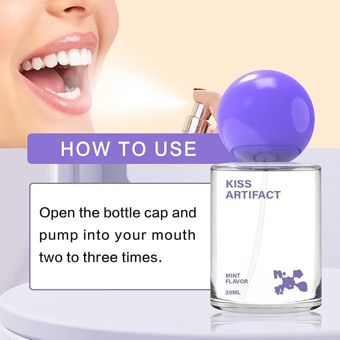 2Pcs Probiotic Oral Spray for Long-Lasting Freshness, Alcohol-Free Oral Spray with Probiotics for Breath Care, Portable Oral Spray, Suitable for Daily Use, Work, Travel (20ml)