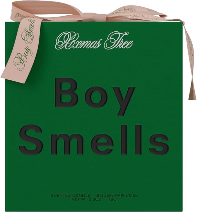 Boy Smells XXMAS Tree Candle – Holiday Soy Candle with Juniper, Evergreen & Winter Air – Fresh Pine Scented Candle for Home Décor & Christmas Gifting – 8.5oz