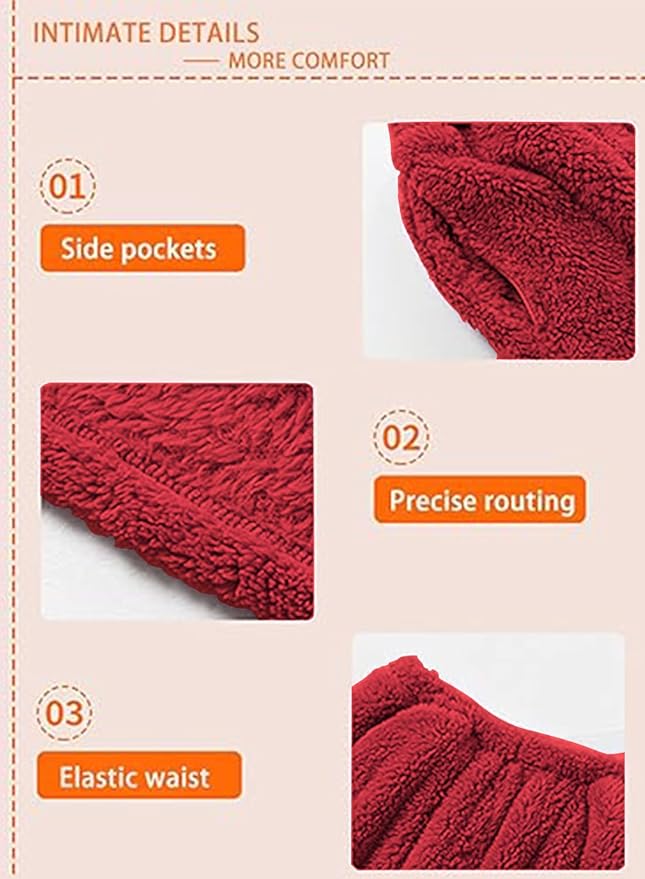Peaceglad Mens Fluffy Coral Fleece Pajamas Set Pullover Pants Loose Plush Warm Loungewear Sleepwear
