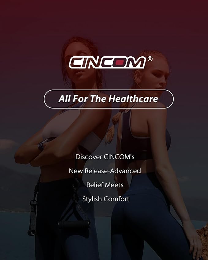 CINCOM Cordless Calf Massager for Circulation, Leg Compression Massager for Calf, Rechargeable Leg Massage with 3 Intensities 3 Modes for Pain Relief, Gifts for Women Men