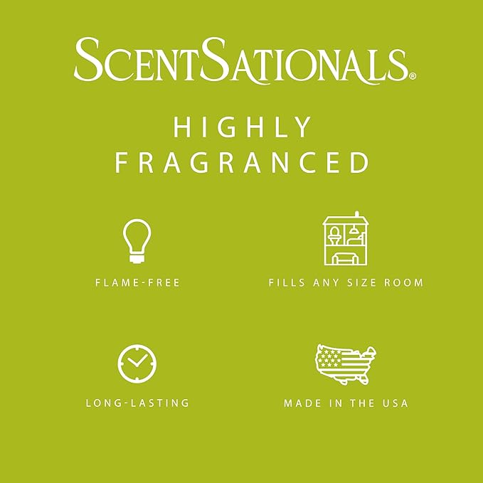 Scentsationals Wax Melts, Wax Cubes Strong Scent – Soda Collection Lemon Lime Fizz – Long Lasting Scented Melts for Warmer, 10oz (24-Cubes)