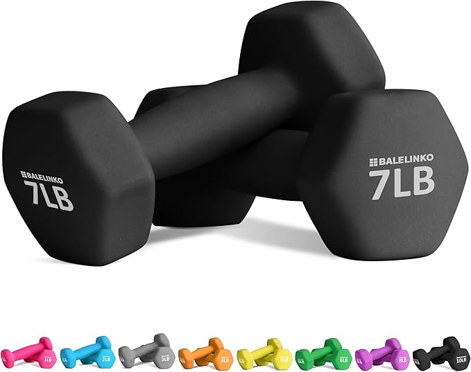 Balelinko Home Gym Equipment Workouts Strength Training Weight Loss Pilates Weights Yoga Sets Weights for Women, Men, Seniors and Youth
