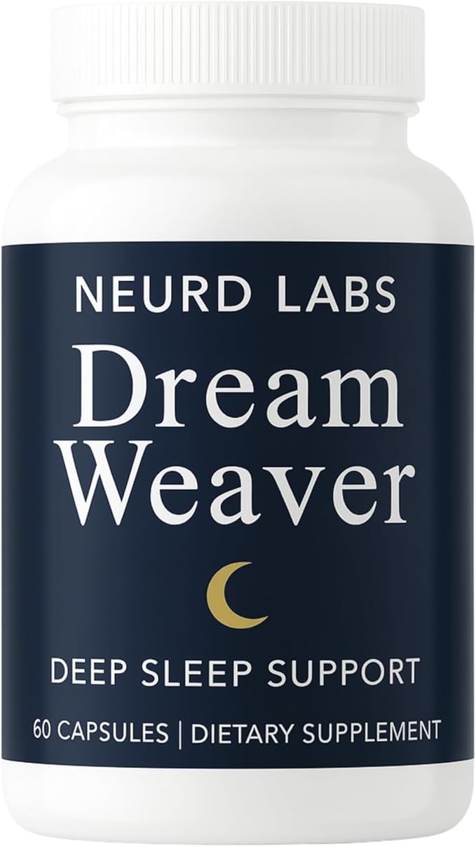 Dream Weaver Sleep Support Supplement with L-Tryptophan, Chamomile, GABA, Ashwagandha, Valerian Root, Goji, L-Theanine