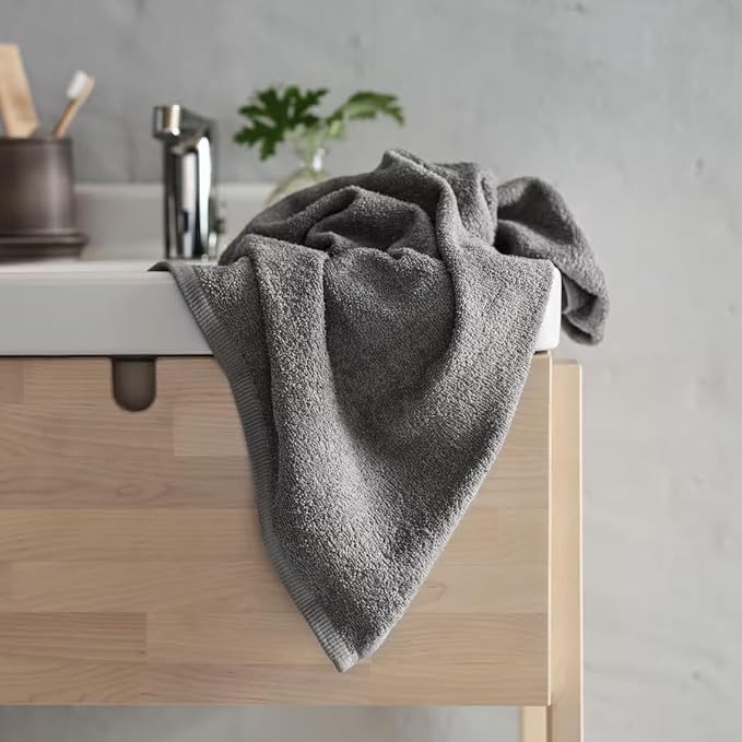 Delara 100% Organic Cotton Towels 650 GSM Plush Feather Touch Quick Dry Towel, 12-Piece Towel Set GOTS Certified, Oeko-Tex Green Certified, 1 Bath Towel, 1 Bath Sheet, 4 Hand Towels & 6 Wash Cloths