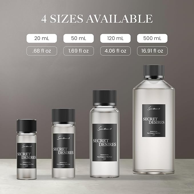 Scentiment Diffuser Oil - Secret Desires | Aromatherapy Fragrance | Inspired by ARIA® Las Vegas | Notes of Lemon Crème, Vanilla, Raspberry, Pomegranate & Peony (120 mL)