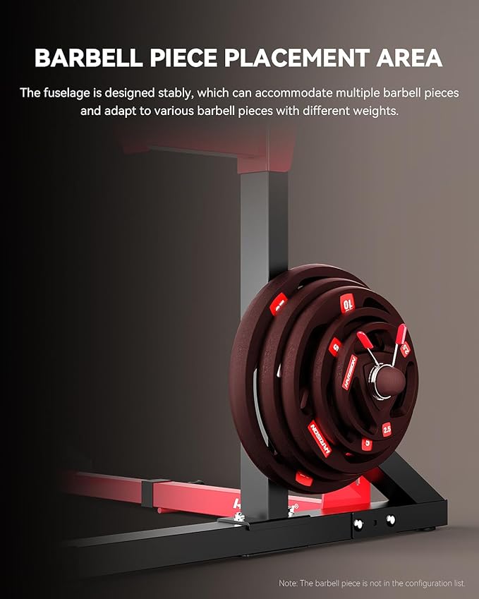 HARISON Heavy Duty Squat Rack, Bench Press Rack, Adjustable Barbell Rack for Home Gym,Multi-functional Half Rack Weight Lifting, Power Rack