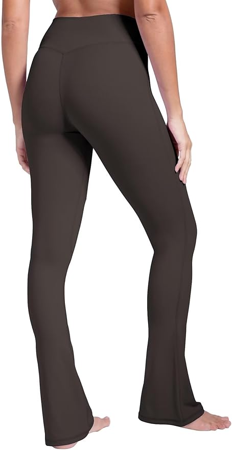 Sunzel High Waist Mini Flared Leggings for Women, Tummy Control Casual Flare Yoga Pants for Yoga Workout Gym