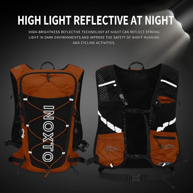 INOXTO Hydration Pack Backpack ,Water Backpack with 2L Leakproof Water Bladder, Running Hydration Vest for Man, Daypack for Cycling Motocross Climbing Trail Running